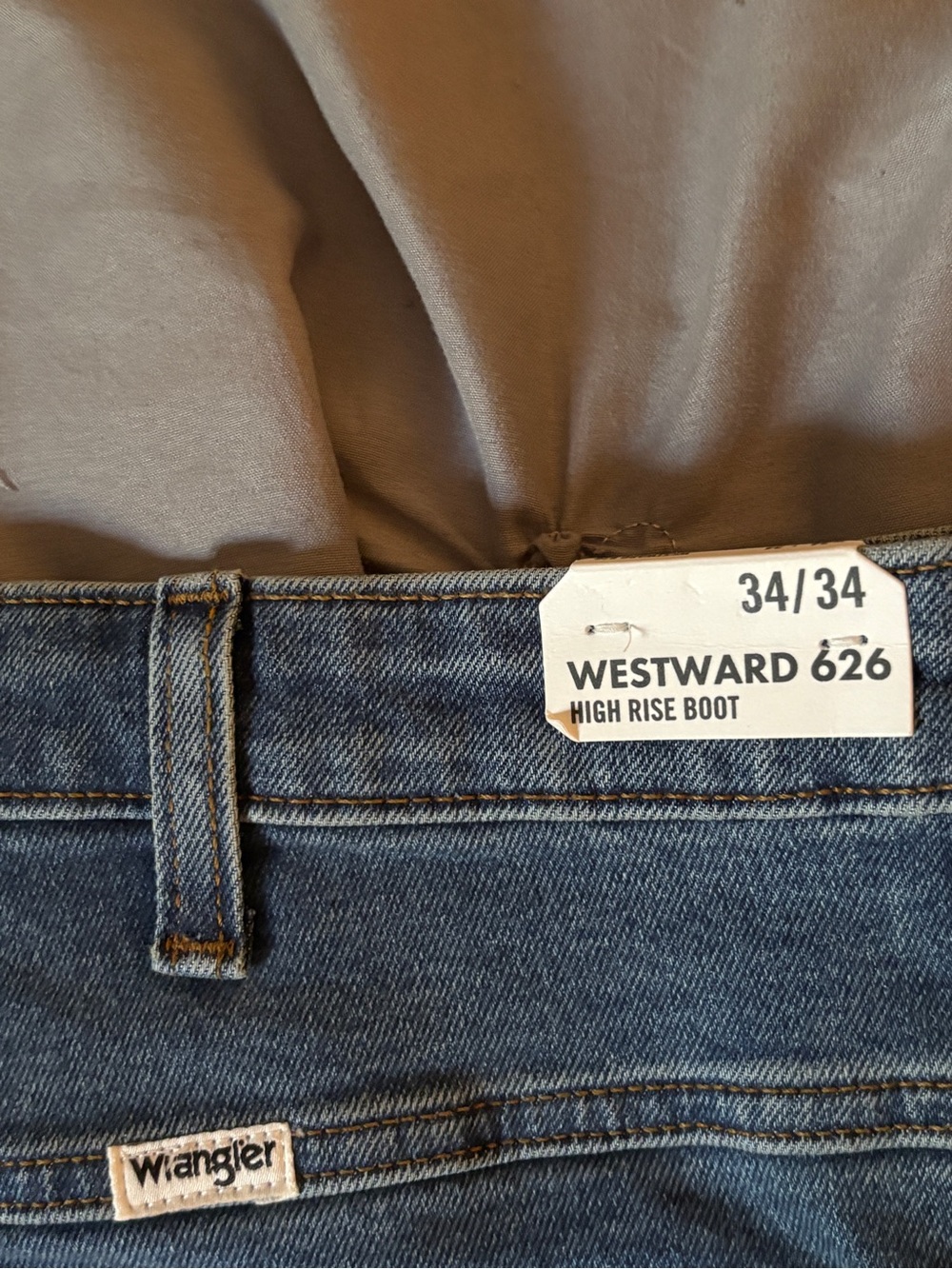 Wrangler Men's Dark Blue Straight Leg Jeans - Picture 2 of 3